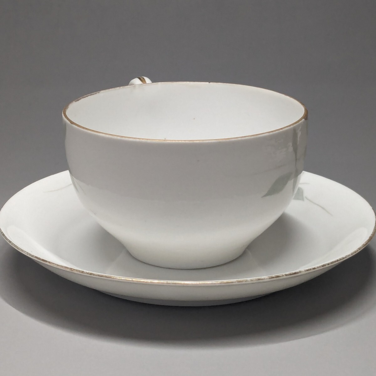 オールドノリタケ OLD Noritake　キャビネットカップ＆ソーサー　ハンドペイント　アザレア模様_画像6