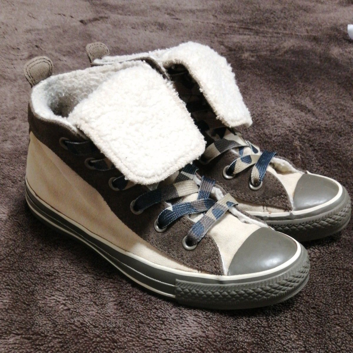 CONVERSE ALLSTAR 23.5 ハイカット ボア スニーカー コンバース オールスター HI