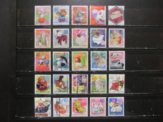 使用済　年賀切手　1956～2010年　７５種_画像3