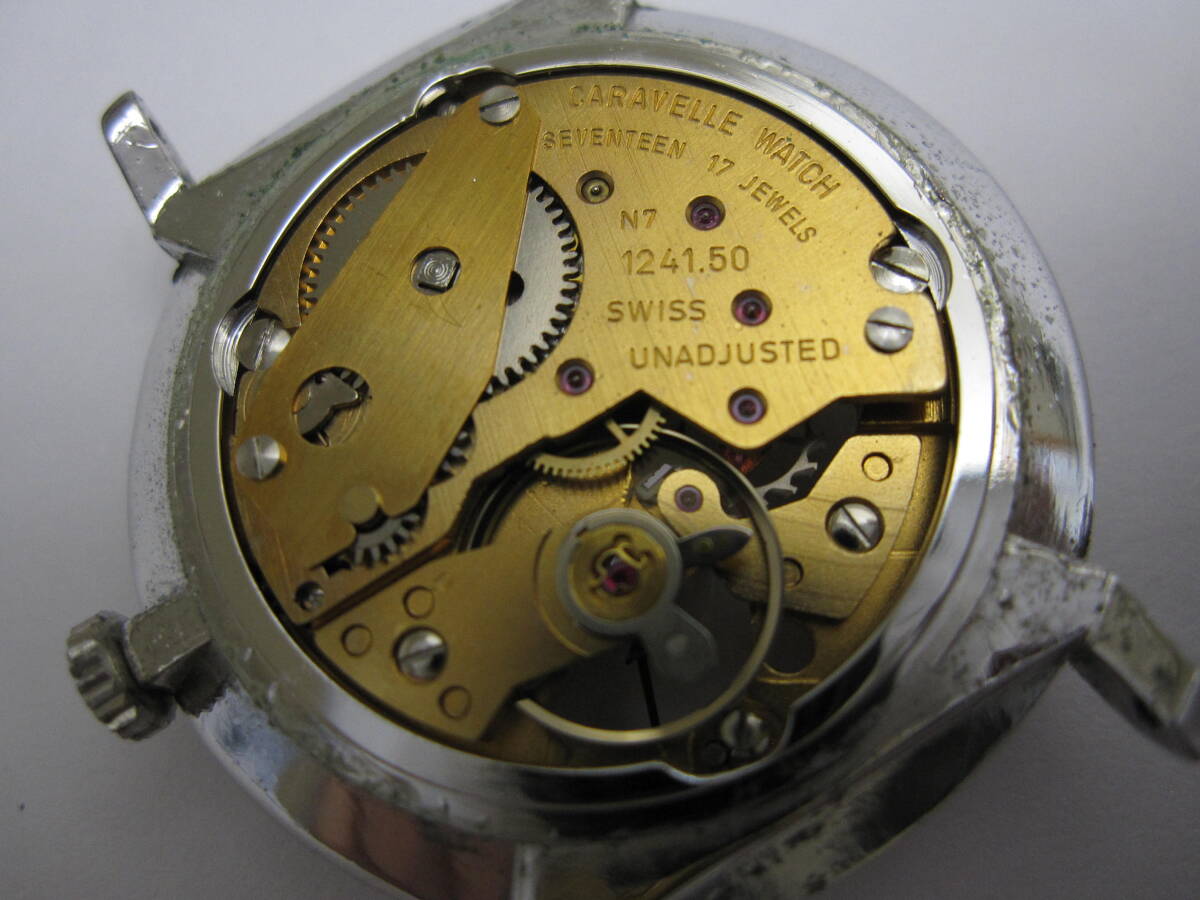 [YT-B38-11]CARAVELLE/ka label,kya label 3 hands hand winding 17 stone skeleton Cal.1241.50to lithium night light?[T SWISS MADE T] face operation goods 