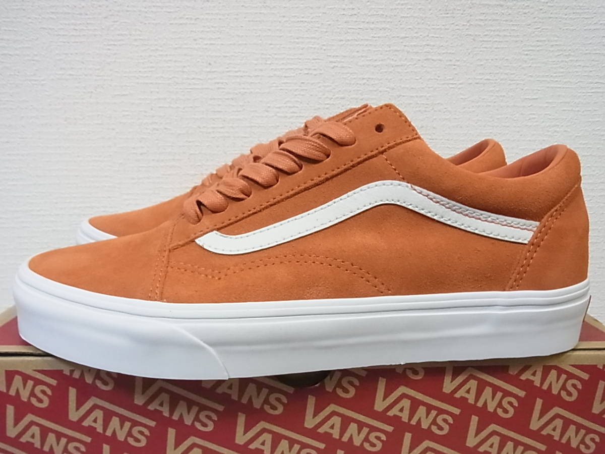  new goods box attaching 417 BY EDIFICE special order VANS OLD SKOOL SOFT SUEDE KOI TRUE WHITE ORANGE Vans Old school Edifice orange 27.5cm