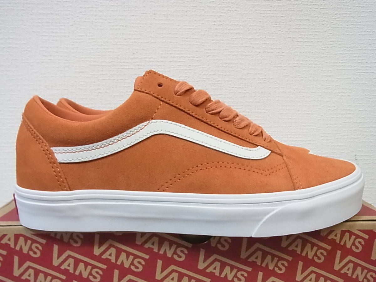  new goods box attaching 417 BY EDIFICE special order VANS OLD SKOOL SOFT SUEDE KOI TRUE WHITE ORANGE Vans Old school Edifice orange 27.5cm