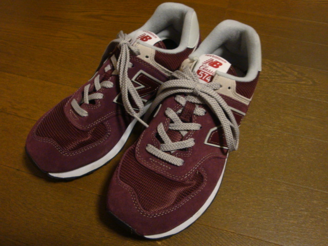 ★NEW BALANCE　ニューバランス　スニーカー　ML574EGB　ワイズＤ/26.5cm　 バーガンディ　ボルドー　あずき