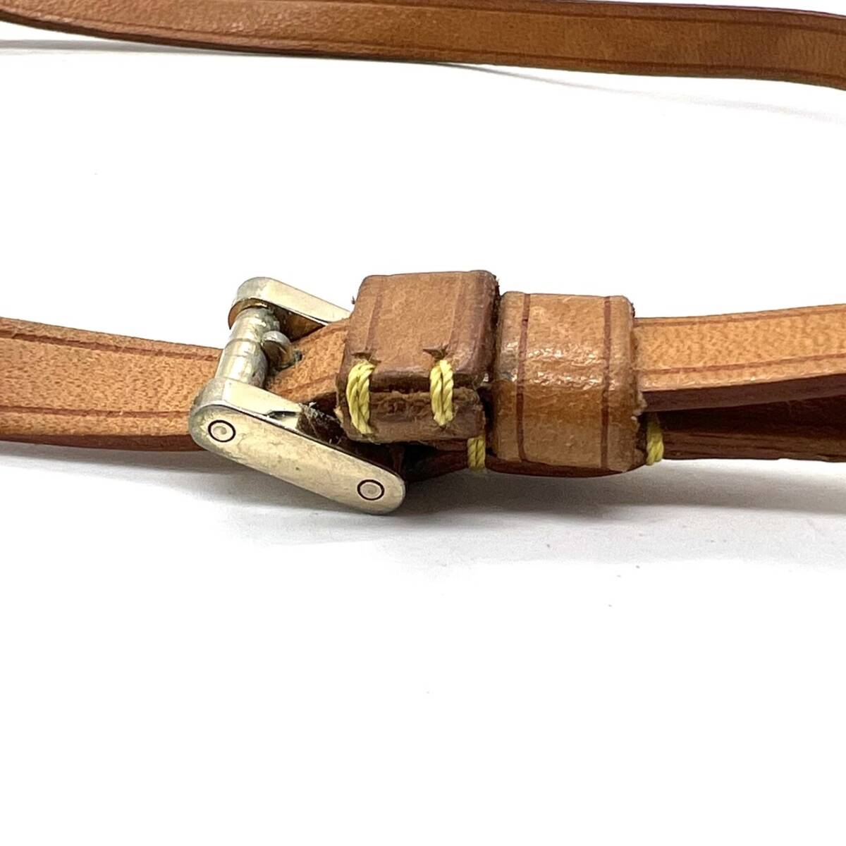 #Louis Vuitton Louis Vuitton M63055kolie telephone japon Gold neck strap strap for mobile phone brown group present condition goods 