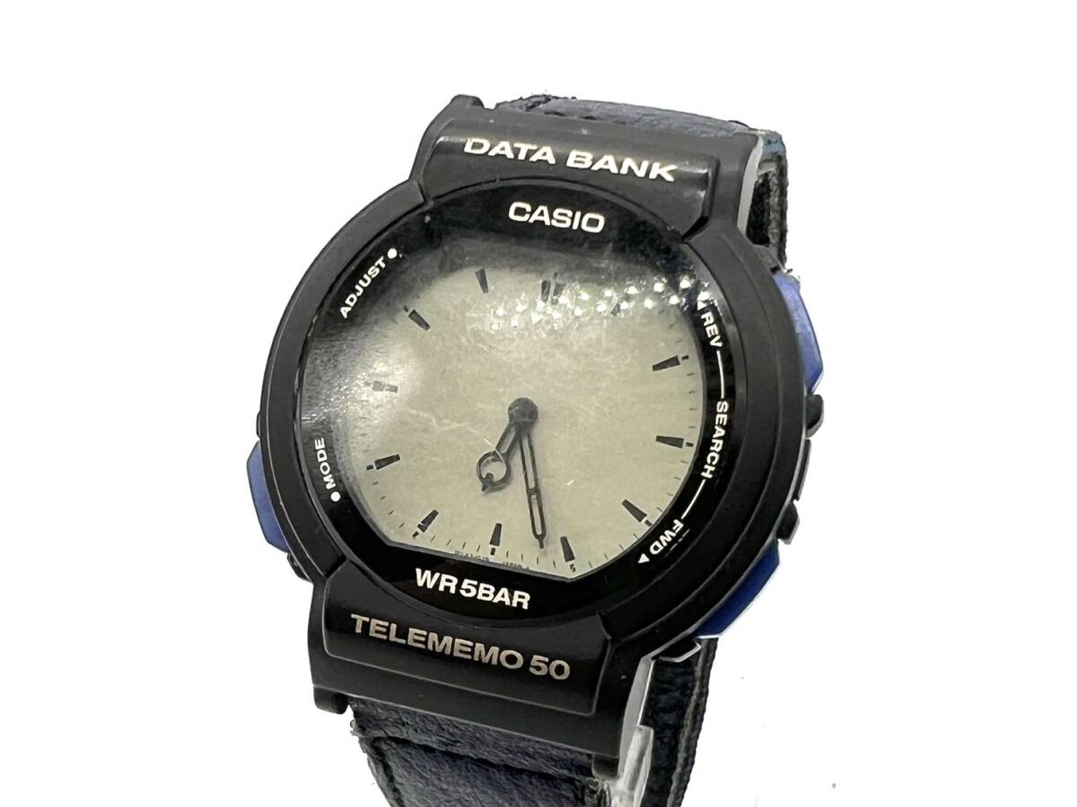 ■CASIO カシオ ABX-52 DATA BANK データバンク ツインセプト アナデジ デジアナ QZ クォーツ 腕時計_画像1