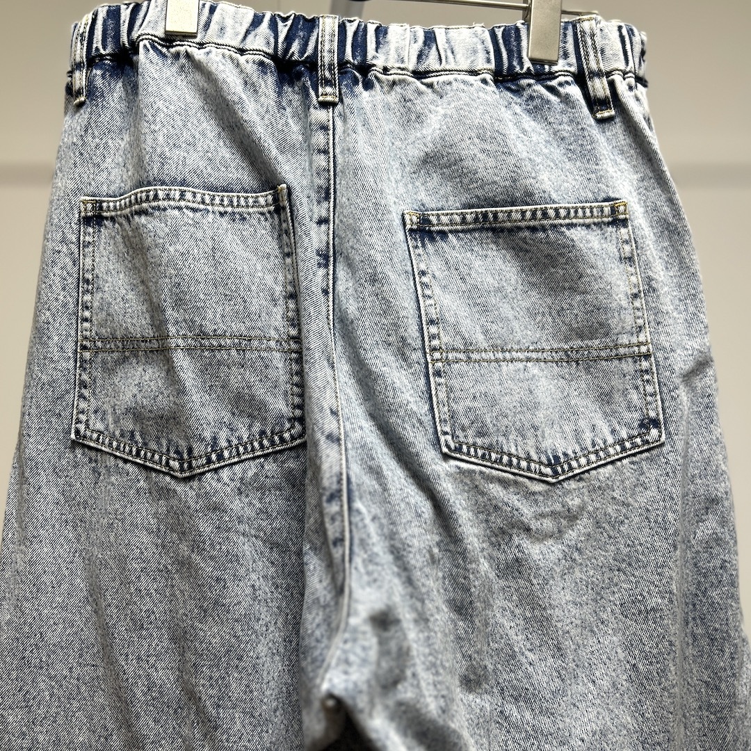 WEGOウィゴー/ワイドタックデニムWIDE DENIM SLACKS/M_画像7