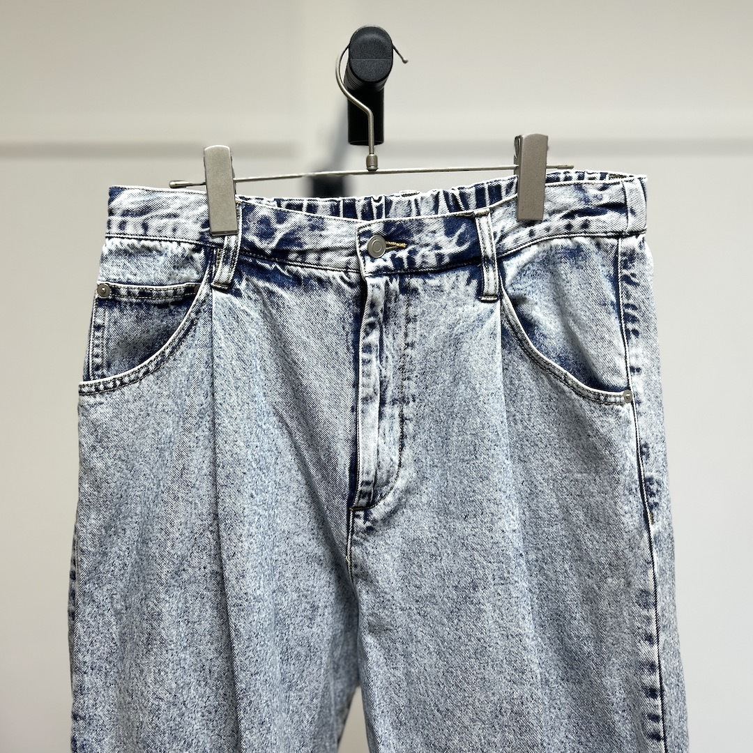 WEGOウィゴー/ワイドタックデニムWIDE DENIM SLACKS/M_画像4