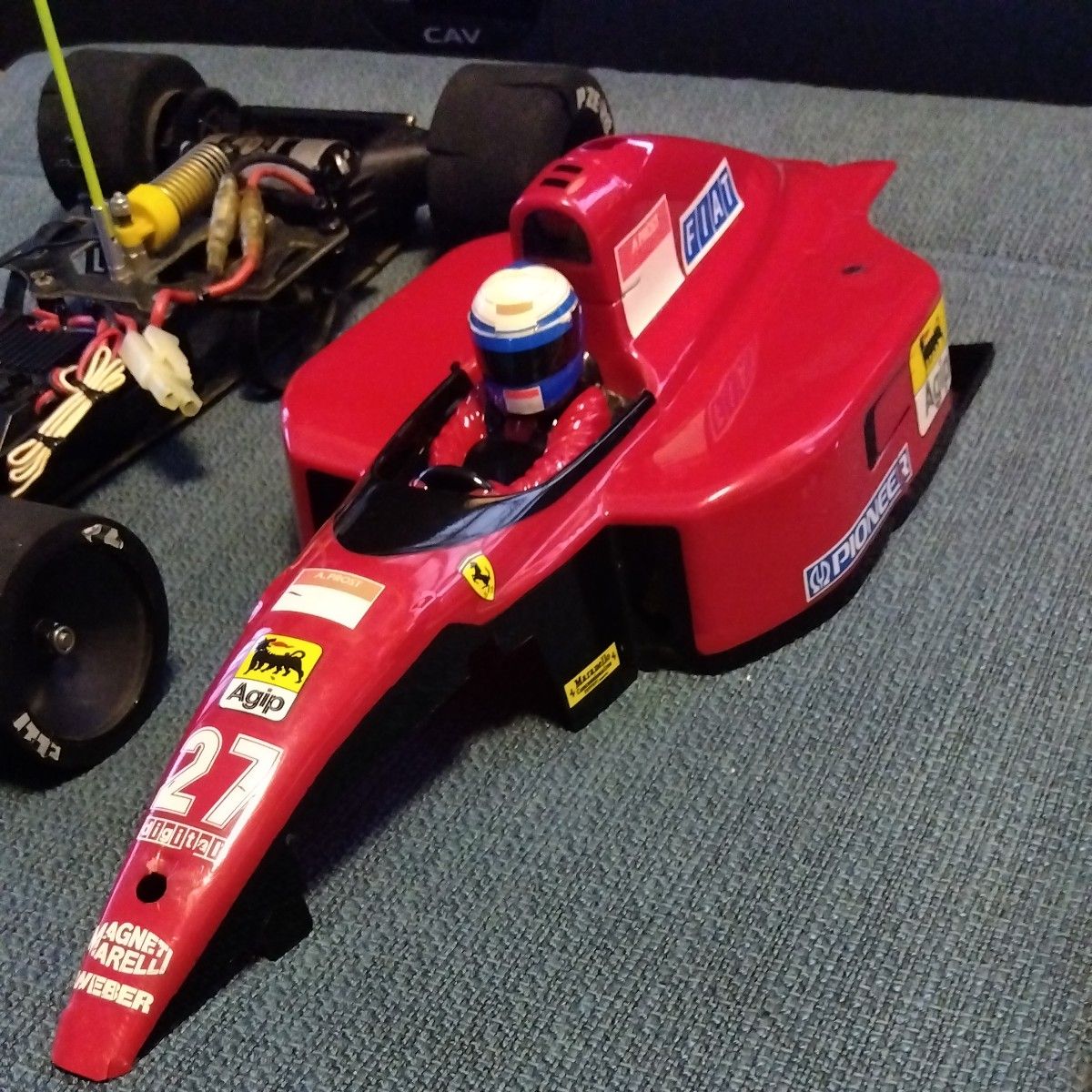 TAMIYA 1/10 F1フェラーリF189　ラジコン　本体ボディー　CPRユニット　ステアリングサーボ　モーター等