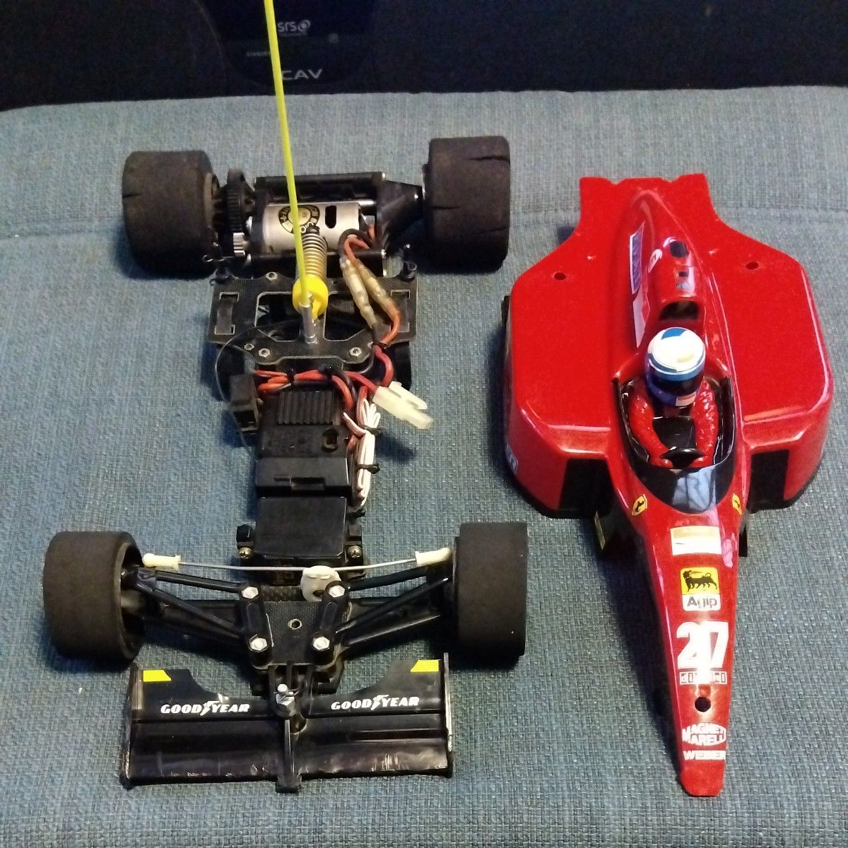 TAMIYA 1/10 F1フェラーリF189　ラジコン　本体ボディー　CPRユニット　ステアリングサーボ　モーター等