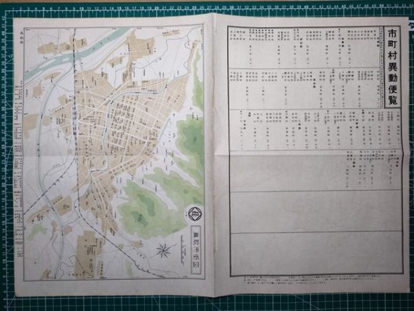 mB31[ map ] Tottori prefecture Showa era 31 year reverse side . city street map [.... general merchandise shop new ground circle 10 .. end wide .. large black seat world pavilion bird large agriculture -. person arts and sciences - Tachikawa block attached small middle - furthermore virtue 