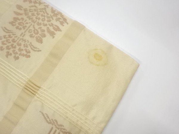 ys6940985; 宗sou 樹木模様織り出し袋帯（材料）【アンティーク】【着】_画像9
