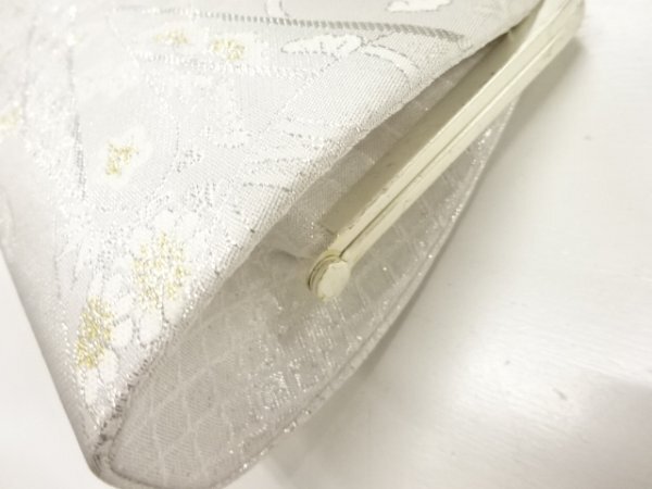 ys6952171; 宗sou 霞に松竹梅・古典柄模様織出し和装バッグ【リサイクル】【着】_画像5