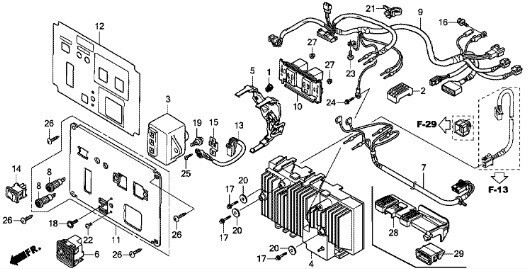 EU18i 純正 チャージコード HONDA インバーター 発電機 12v バッテリー 充電 ケーブル EU28is ホンダ EU28i EU26i EU24i EU16i EU9 .892_F- 3