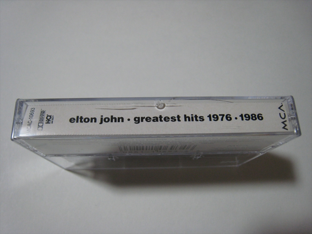 【カセットテープ】 ELTON JOHN / GREATEST HITS 1976-1986 US版 エルトン・ジョンの画像3