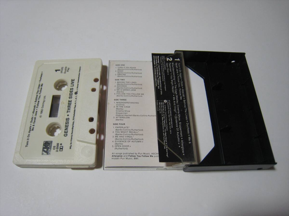[ cassette tape ] GENESIS / THREE SIDES LIVE US version GENESIS s Lee * side * live (3x15) PHIL COLLINS