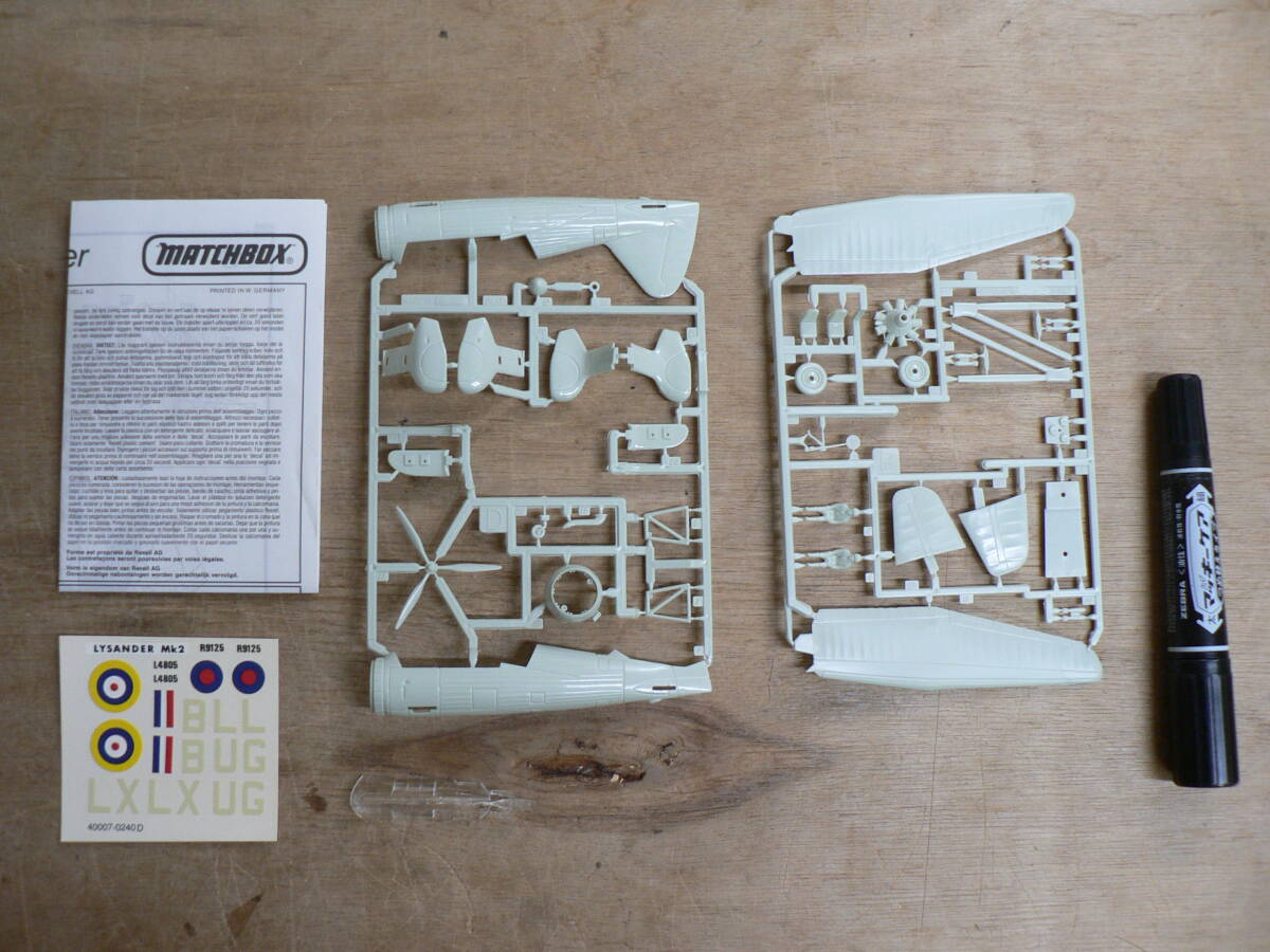 BBP112 未組立 プラモデル MATCHBOX マッチボックス 1/72 Westland Lysander Mk.II ウェストランド ライサンダー_画像5