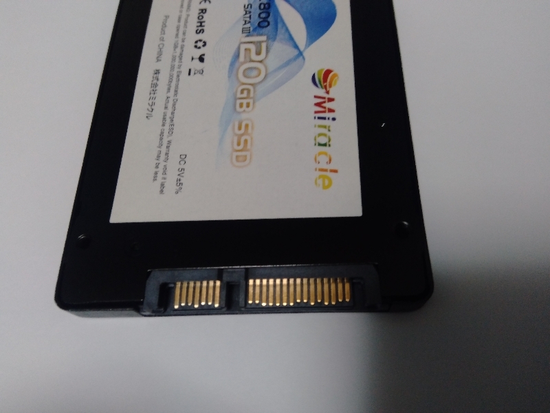 ■ SSD ■ 120GB （6時間）　Miracle MC800　正常判定　送料無料_画像3