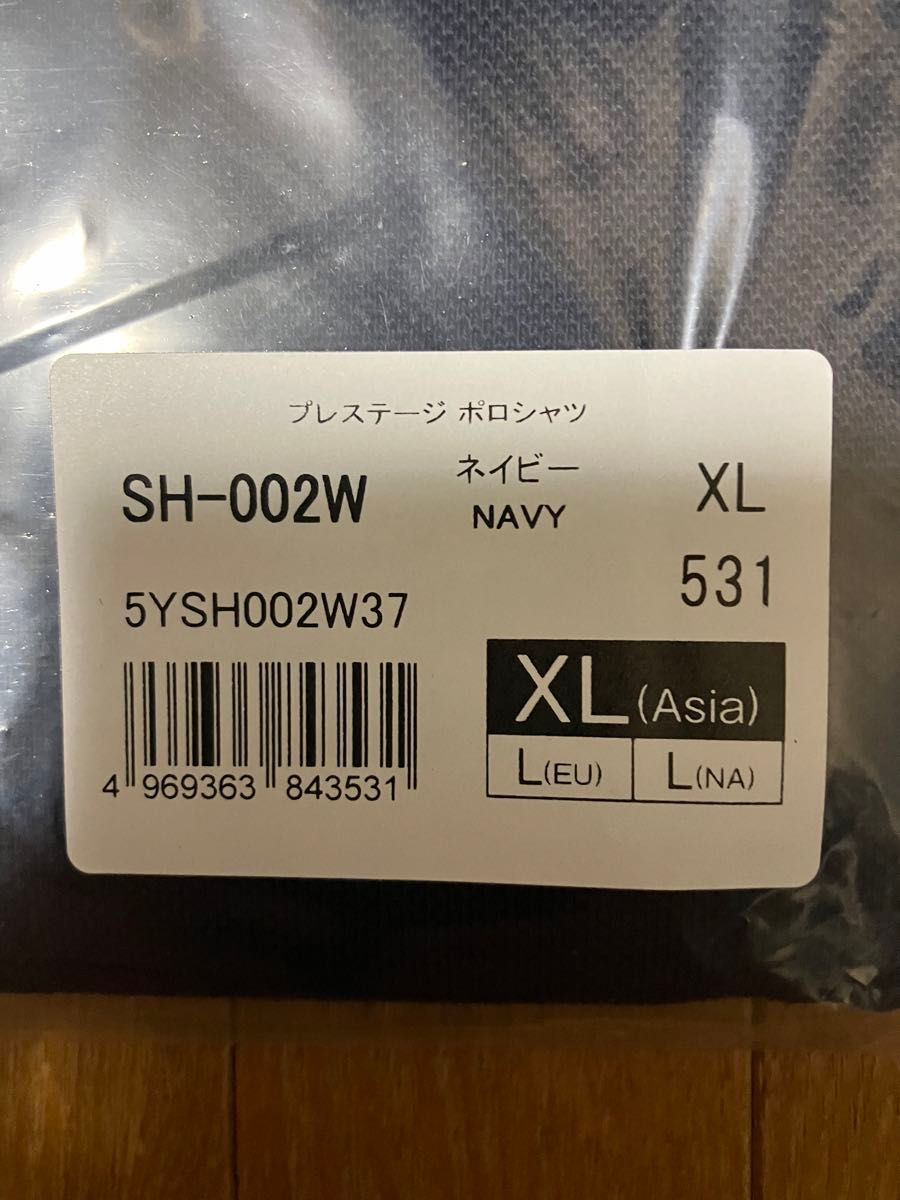 シマノ　プレステージ ポロシャツ　SH-002W　ネイビー／XL