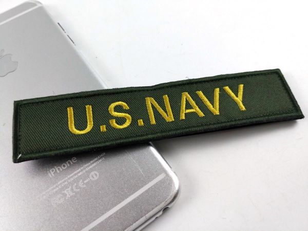 アメリカ海軍 US NAVY パッチ ワッペン サバゲー ミリタリー ベルクロ ダークグリーン DM便発送_画像4