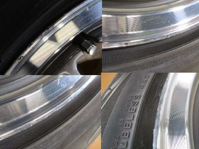 バリ山 軽四 軽トラ S-HOLD ホイールタイヤ 4本 14インチ 165/55R14 2021年 アルトワークス SS ラパン ミラ プレオRS ヴィヴィオ N-ONE 等_画像9