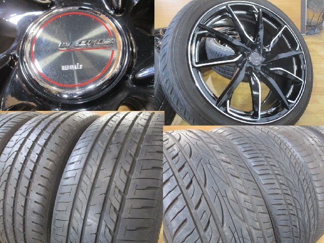 Weds LEONIS レオニス ホイール タイヤ 4本セット 20インチ 8.5J+35 245/40R20 溝有り 30系 20系 アルファード ヴェルファイア デリカ D:5_画像4