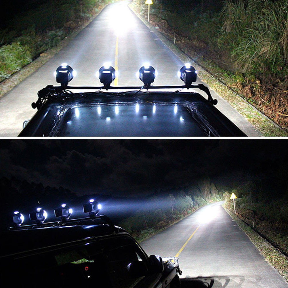 作業灯 2台 HID作業灯 狭角 丸型 12V/100W 7インチ 投光器 スポットライト 農業機械 オフロード車 夜間作業 YWQ126_画像8