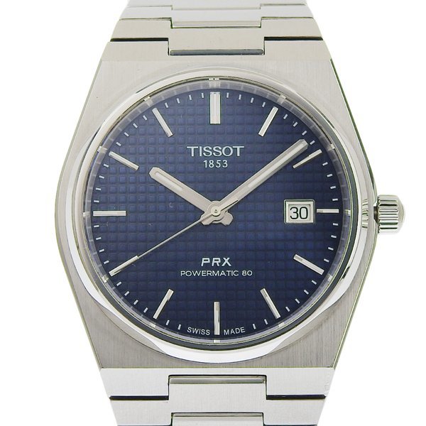 1円 gg TISSOT ティソ PRX メンズ オートマ T137.407.11.041.00 SS_画像1