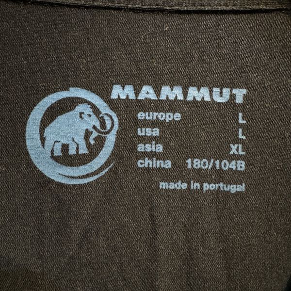 マムート MAMMUT ロゴ刺繍 半袖 ポロシャツ(XL)ネイビー_画像3