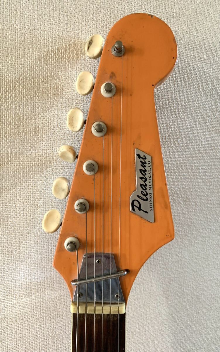  used 1965 Pleasant c./ Shinko Gakki SEL-220 3PU Vintage MIJ Jaguar manner guitar bi The -ru guitar 