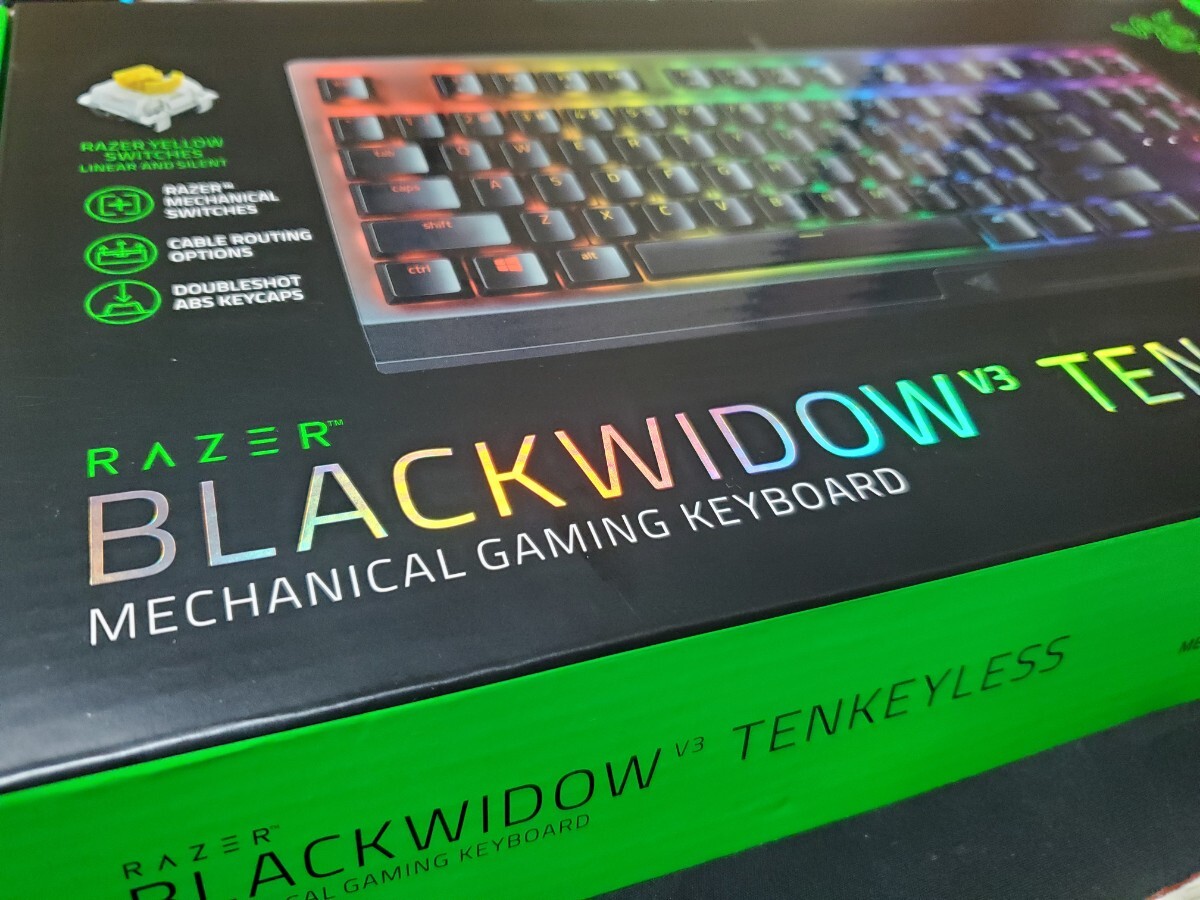 Razer　BlackWidow v3 Tenkeyless 黄軸　　ゲーミングキーボード　ジャンク_画像1