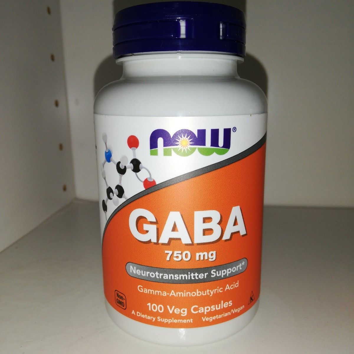 GABA 750mg 100カプセル ギャバ NOW Foods ナウフーズ