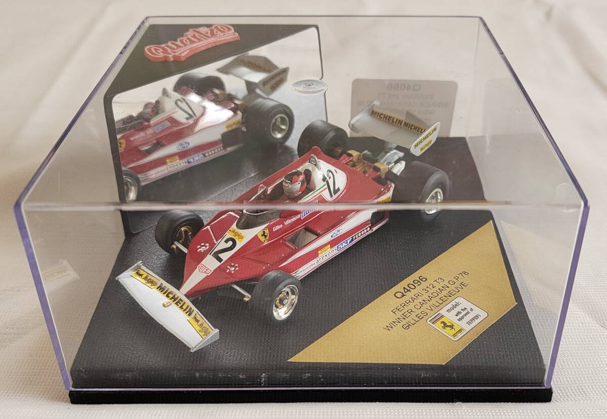 カルツォ 1/43 フェラーリ 312T3 1978 #12 ジル・ヴィルヌーブ ドライバー付 QUARTZO FERRARI 312T3 GILLES VILLENEUVE_画像1