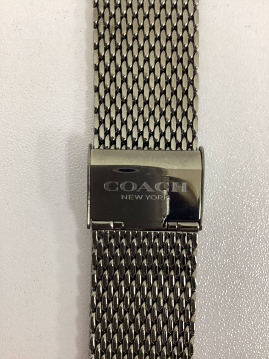 COACH wristwatch Coach CA.124.2.34.1576 black accessory equipped coach box attaching belt change equipped!! gorgeous #17623