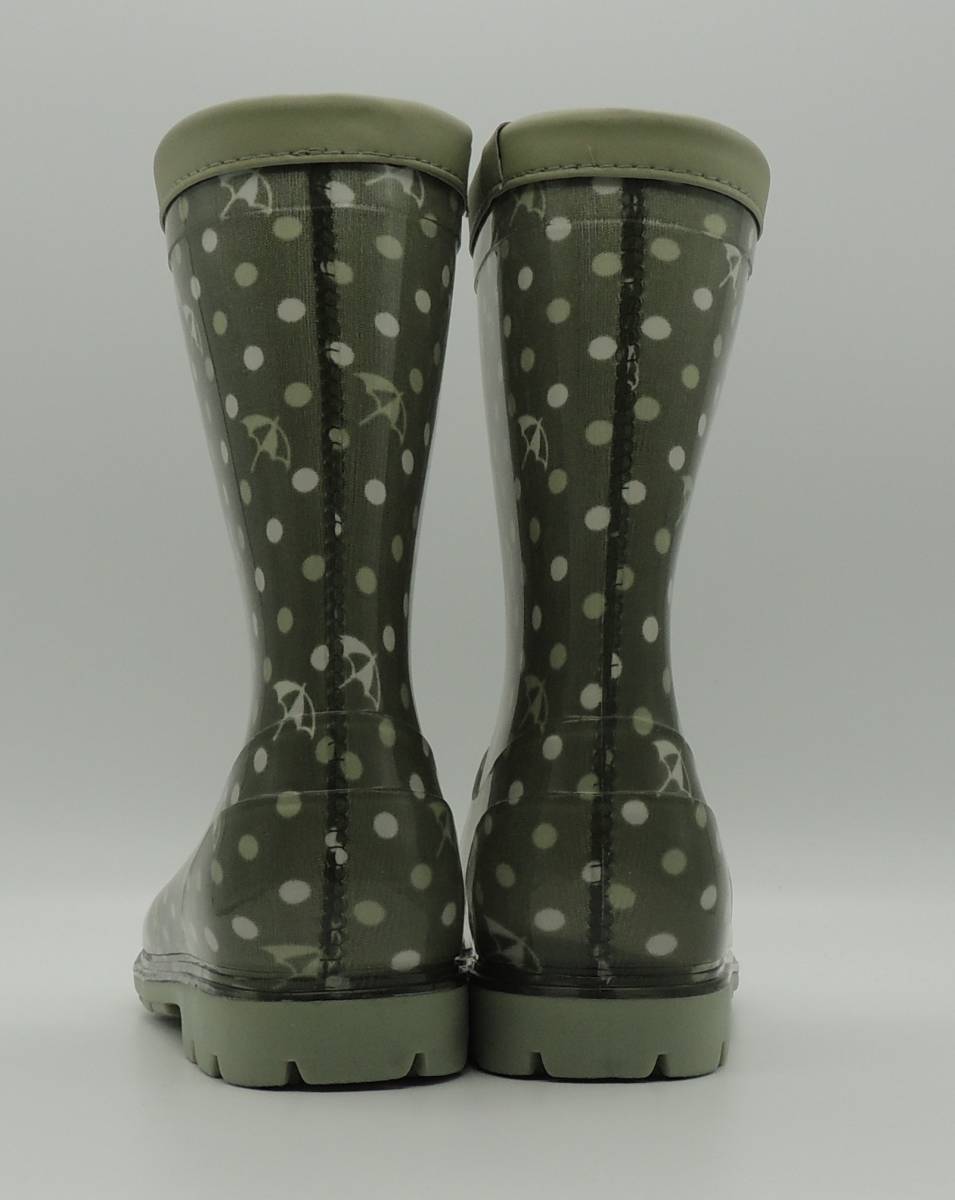 雨の日 歩きやすい オールシーズン キッズ レインブーツ 長靴 アーノルドパーマー AP7200 カーキ 20.0cm_画像3