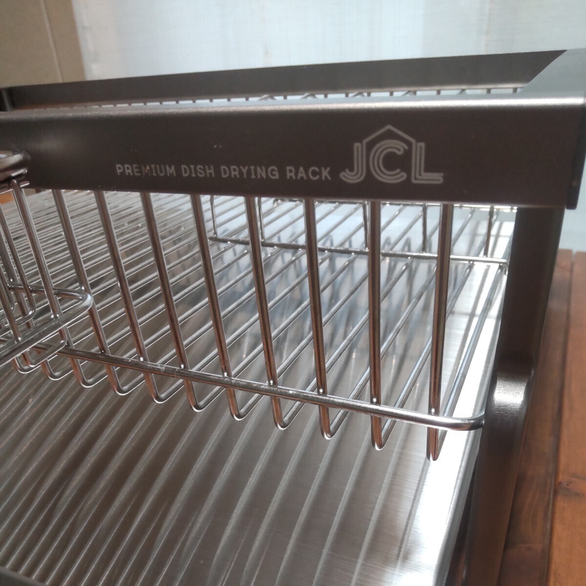 【送料無料】JCL ヘスティア　水切りカゴ　水切りラック　ステンレス　PREMIUM DISH DRYING RACK_画像4