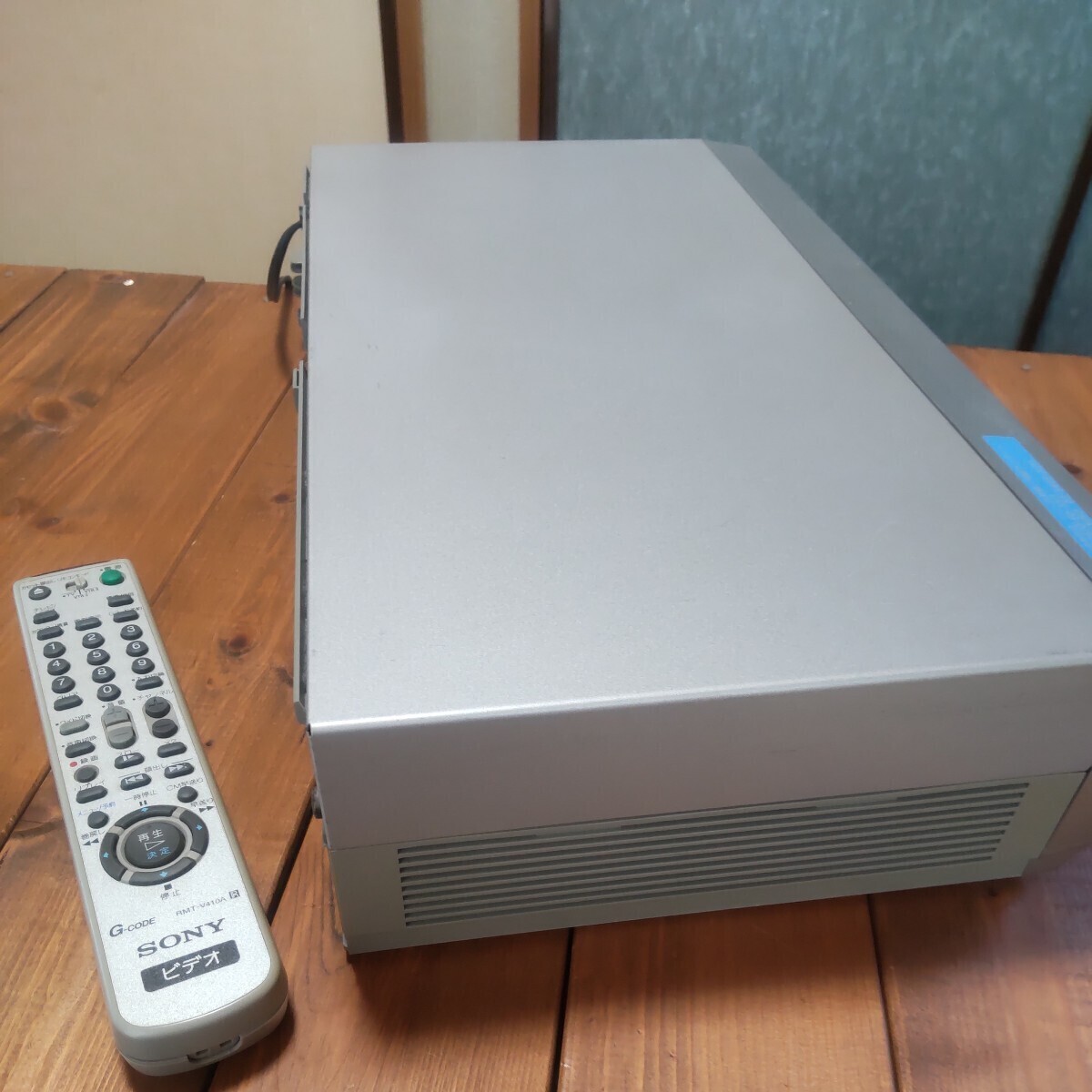 【可動品】ソニー　VHSビデオデッキ　SONY　SLV-NX35　リモコン付 　2004年製_画像6