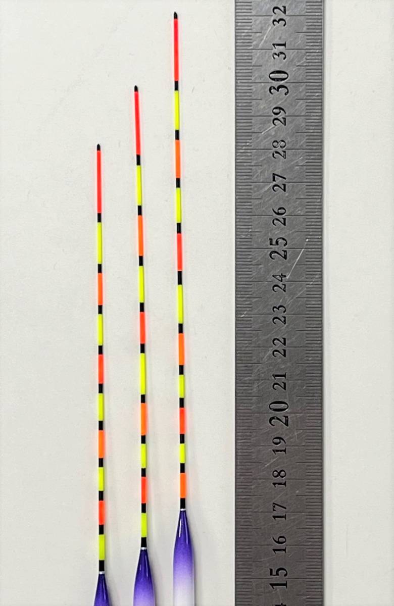 訳あり ヘラウキ へら浮き 羽根 ウキ パイプトップ　28/30/32cm 3本セット fgem567wk_画像3