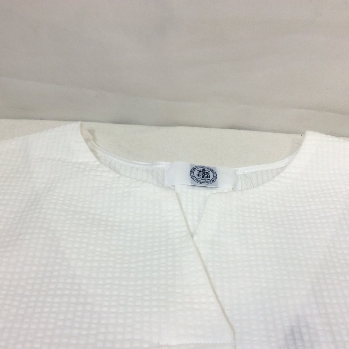  unused *J.PRESS J Press lady's short sleeves cut and sewn M white [ click post possible ]