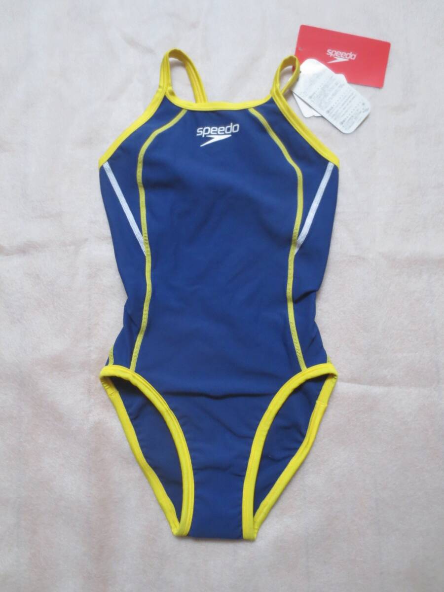 新品 Speedo スピード 競泳用トレーニング水着 140cm 競泳水着 Touch TurnS Suit タッチターンズジュニアスーツ 水泳 ガールズ STG01901_画像1