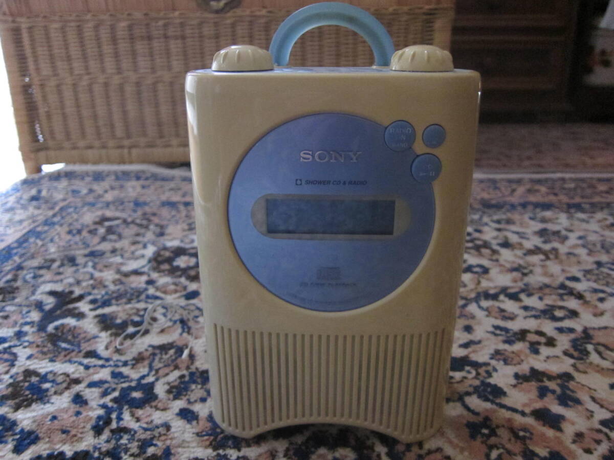 SONY ソニー ICF-CD73V CD ラジオ お風呂 シャワー 防滴の画像2