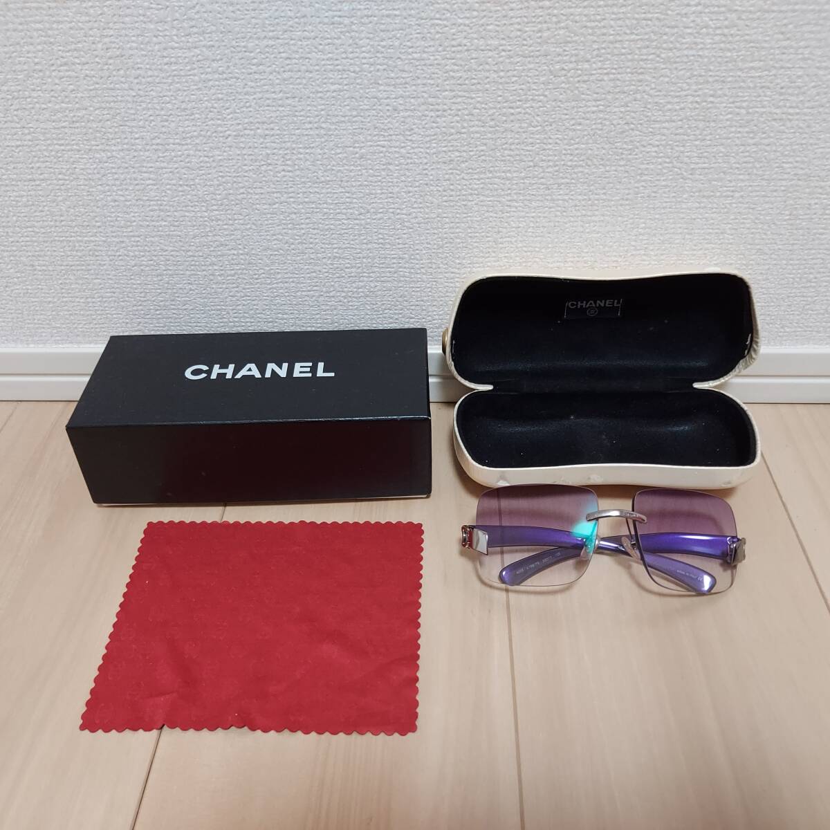 CHANEL シャネル サングラス 4039 c.168/79 59□17 125 ココマーク サングラス メガネ 眼鏡 レディース メンズ◆21285_画像1