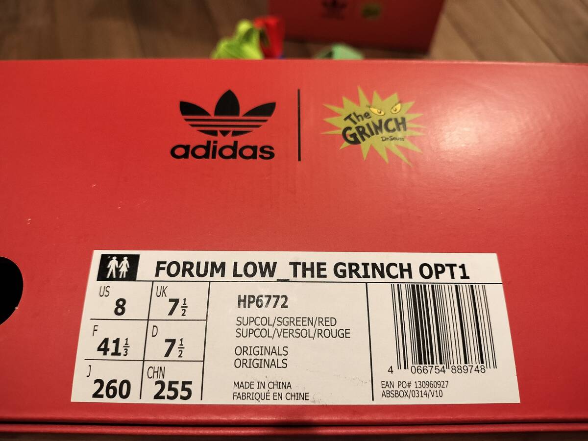 adidas FORUM LOW_THE GRINCH OPT1　スニーカー　JP26.0　US8　新品未使用_画像7