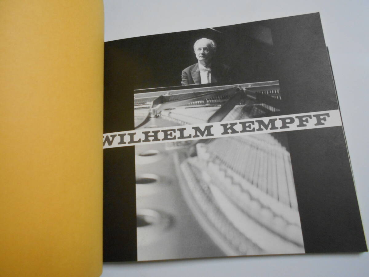 パンフレット プログラム (チラシ チケット半券)テープ ウィルヘルム ケンプ ヴィルヘルム Wilhelm Kempff 1976年昭和51 ドイツ ピアニスト_画像2