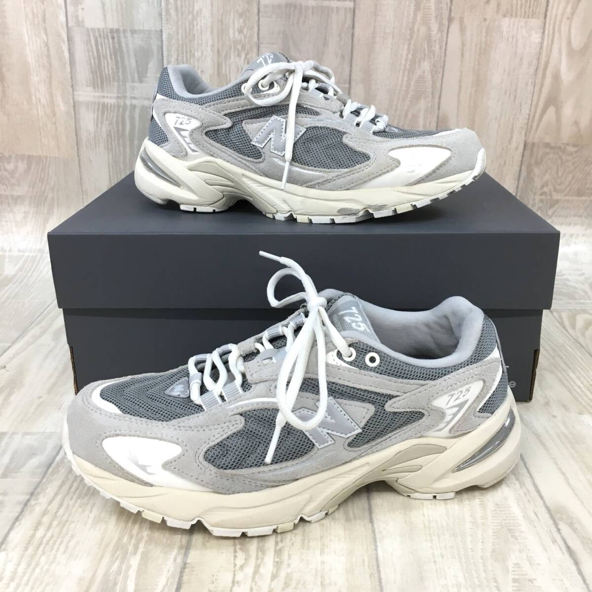 NZ820●箱付き NEW BALANCE LIFE STYLE スニーカー●25.0●グレー ニューバランス 定価¥14.850-