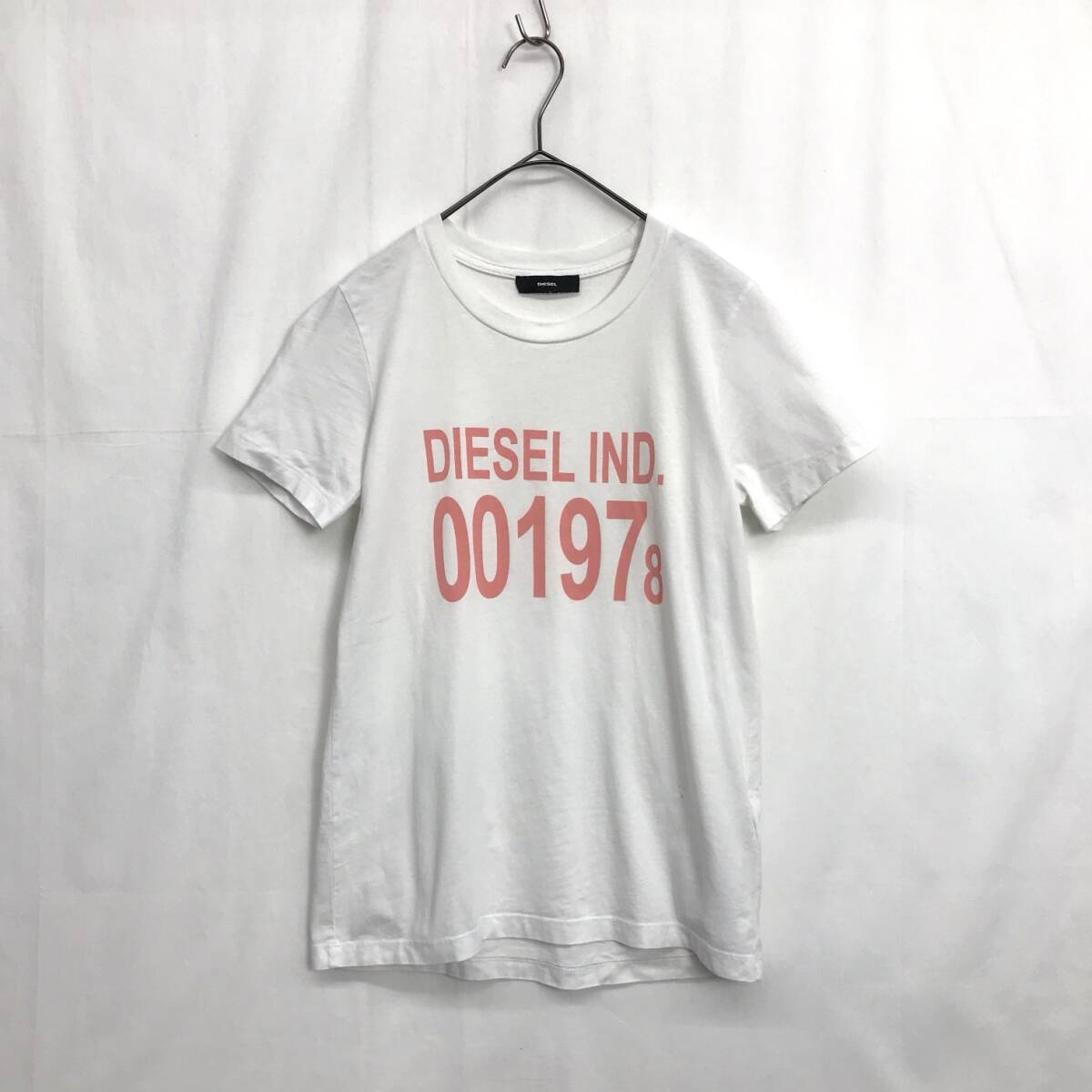 EZ3287*DIESEL Logo print short sleeves T-shirt *XS* white diesel 