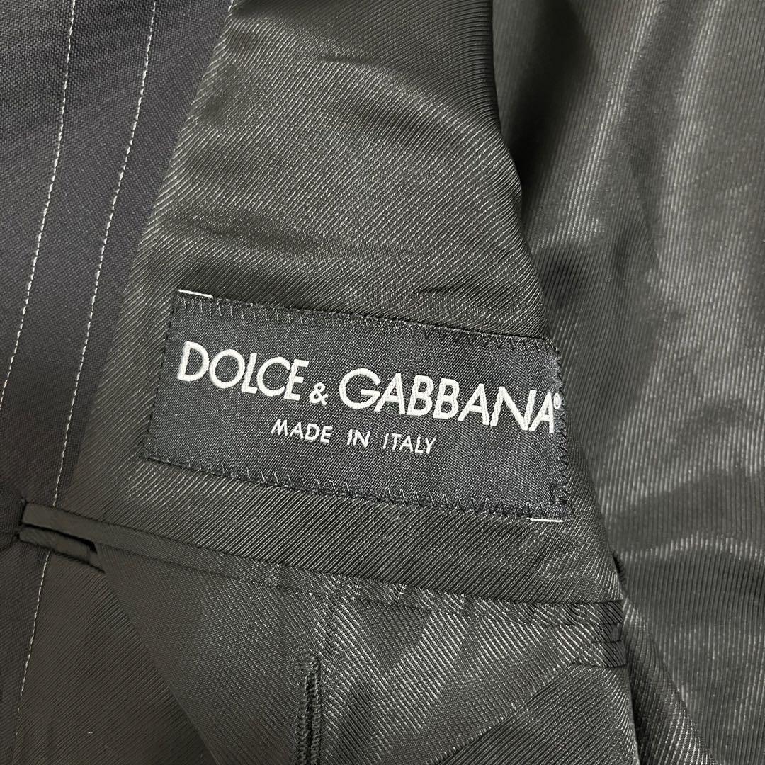 488 Dolce&Gabbana ドルチェアンドガッバーナ セットアップスーツ ダークネイビー 46 ストライプ 3B_画像6