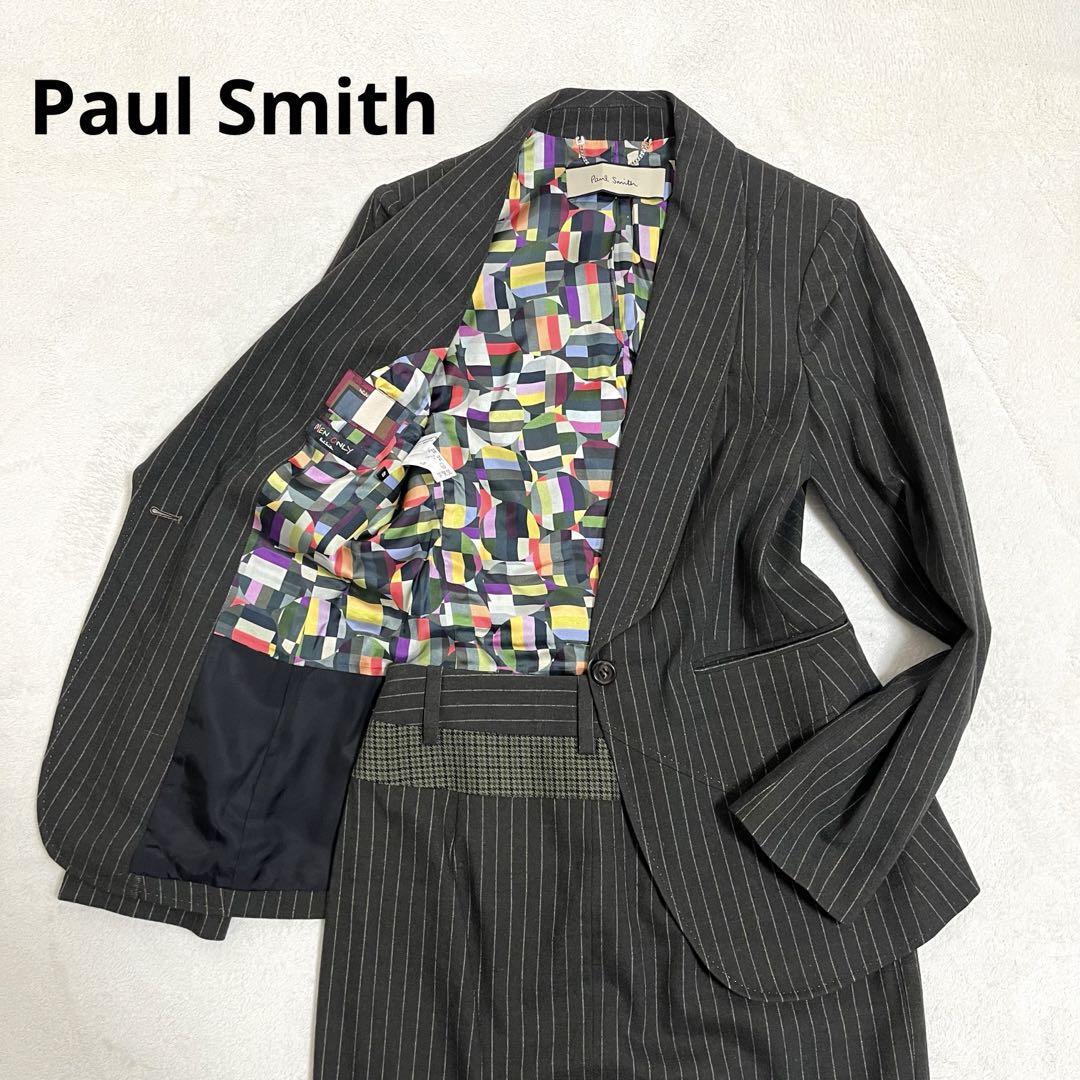 458 Paul Smith ポールスミス スカートスーツ カーキ 40_画像1