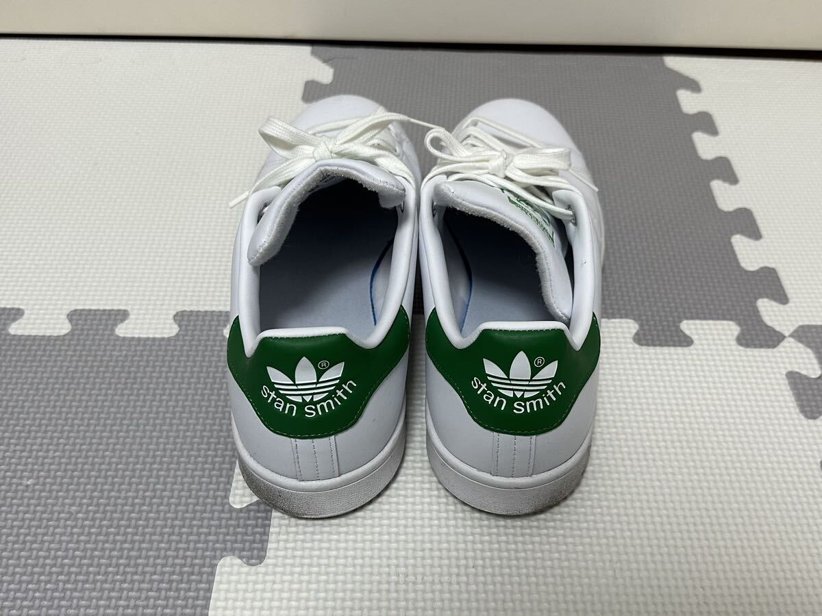 adidas アディダス STANSMITH スタンスミFX5502 中古 US9 27cm 白緑の画像3