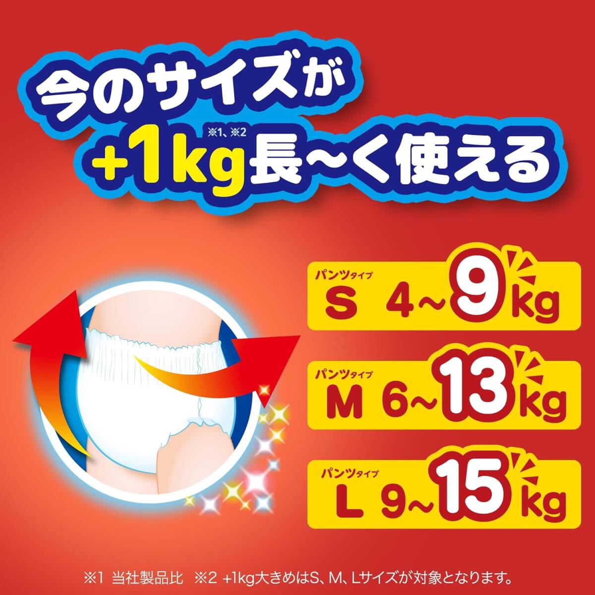 【パンツ Mサイズ】マミーポコ パンツ ドラえもん オムツ(6~13kg)156枚(52枚×3) [ケース品]_画像4