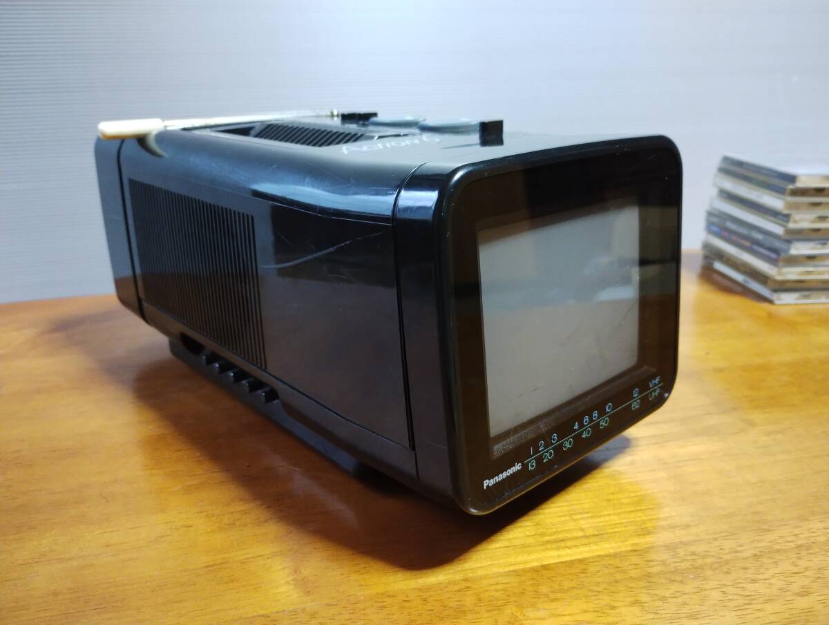 画質良好　パナソニック ポータブルブラウン管テレビ　パナカラー　TH6-X3V　Action6 　Panasonic　レトロゲームに　現状品_画像8